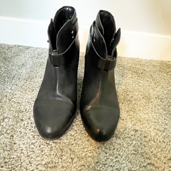 Rag‎ & Bone harrow ankle bootie boots black leather size 38/8 - Picture 8 of 10